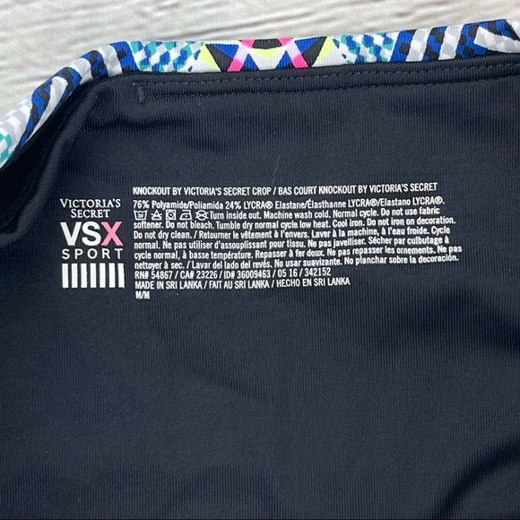 Victoria's Secret Women’s Geometric Capri Legging BasCourt KNOCKOUT Medium EUC - Picture 6 of 10